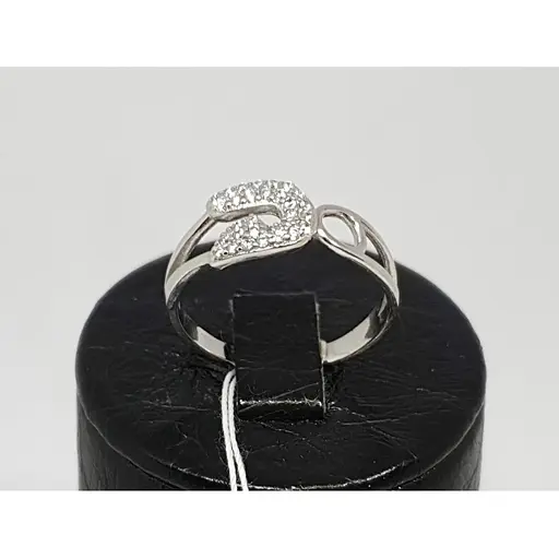 Срібне кільце Діама з фіанітами. Артикул 11011123426 18 - фото 4