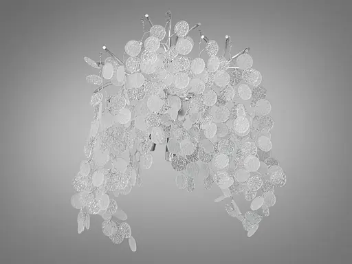 Светильник сателлит к хрустальным люстрам на 3 лампы, хром. - фото 1