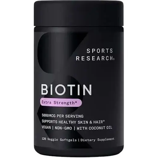 Біотин Sport Research Biotin 5000 mcg Extra Stregth, 120 капсул