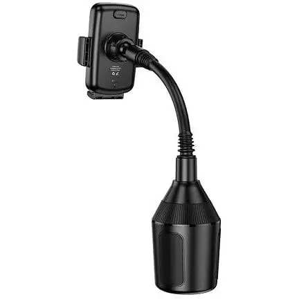 Автодержатель Hoco H63 Utmost push-type car mountcup holder Черный - фото 1