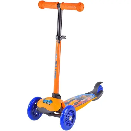 Дитячий самокат Bambi Hot Wheels з рюкзачком 17х20 см Різнобарвний 000246934