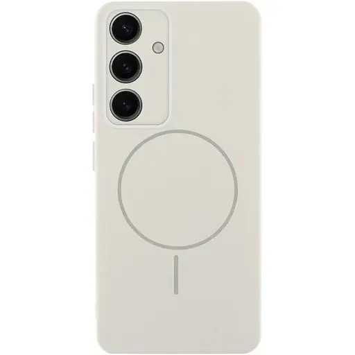 Чохол Lakshmi Silicone Cover Full Camera (AA) with MagFit для Samsung Galaxy S23 FE Білий / White