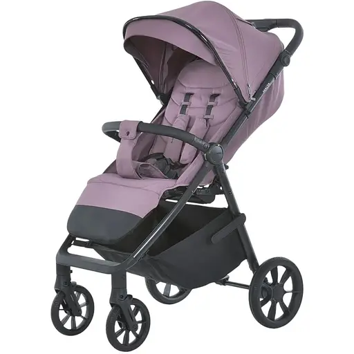 Прогулочная коляска El Camino ME 1182 Malta Frost Orchid с регулируемой ручкой, подстаканником и дождевиком