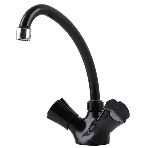 Змішувач для кухні Bravo B2-11-203 термостійкий ABS пластик чорний матовий - фото 5