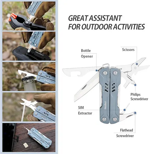 Мультитул Nextool Mini Sailor Pliers S11 Blue (NE20156B) - фото 5