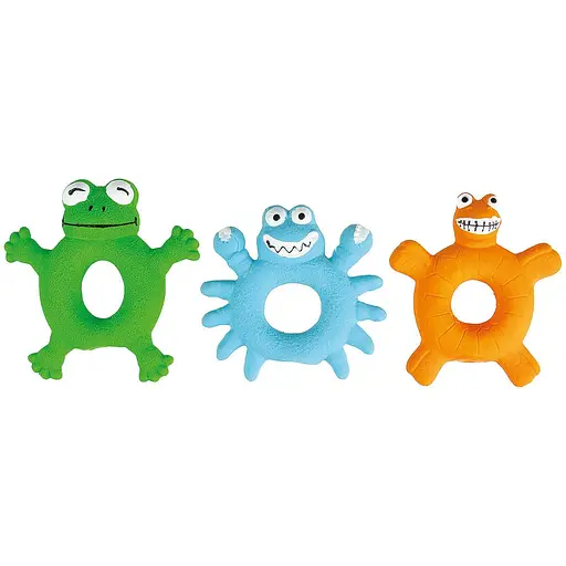 Іграшка для собак Tatrapet Toys Fun латексне кільце з пищалкою 10 см (різні фігурки)