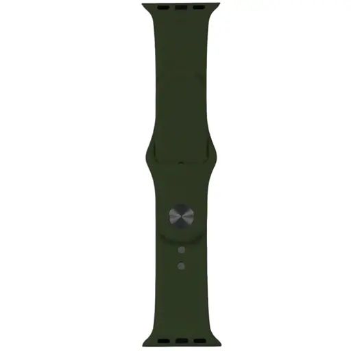 Ремешок Apple Watch Silicone 38/40/41 мм Dark Olive L (35) (34) - фото 1