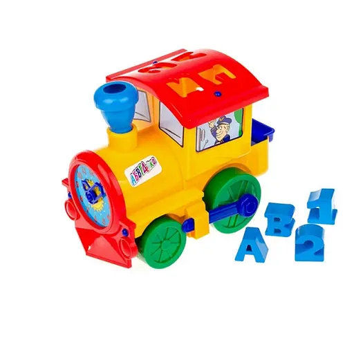 Детский сортер-поезд "Солнышко №1" Colorplast 1-015(Yellow) - фото 1