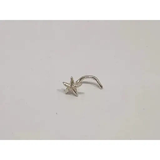 Серебряная серьга-пирсинг в нос. 1025С - фото 3