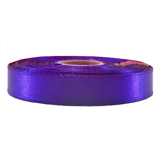 Атласна стрічка для рукоділля Bambi АБ-612, 1,2см x 23 м, Фіолетовий - фото 1