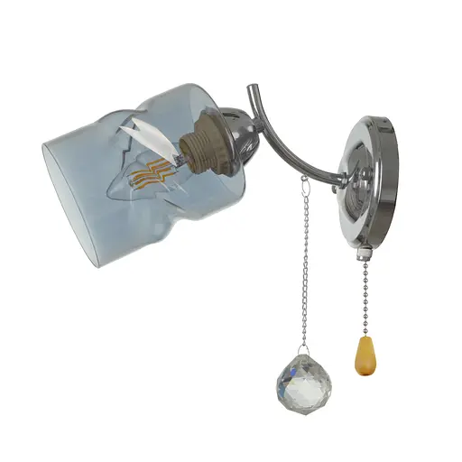 Бра Brille LK-690W/1 E27 CH настінне накладне мінімалізм - фото 6