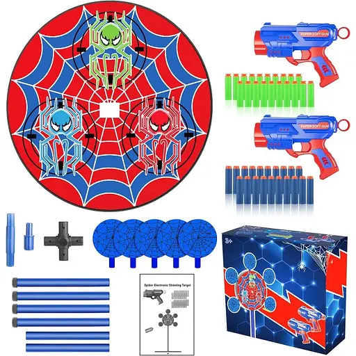 Іграшка для вечірки з пістолетом Nerf 2 іграшкові-пістолети 40 пінопластових дротиків - фото 5