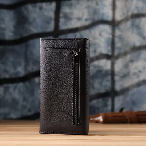 Вертикальный женский кошелек из натуральной кожи ST Leather 17.5х9х3 см acs0029690 - фото 10