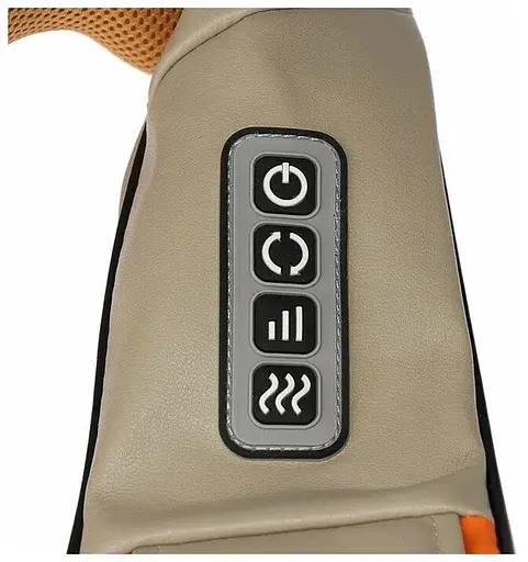 Роликовий масажер для спини та шиї Supretto 5866-0001 Теплова дія Підсвічування - фото 2