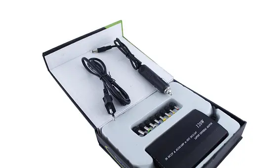 Универсальное зарядное устройство для Ноутбука + автомобильный переходник2E 80 ватт - фото 7