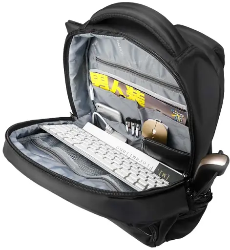 Рюкзак міський Tigernu T-B3319 25л з відсіком для ноутбука до 15.6" та USB Silver Grey (18195) - фото 5