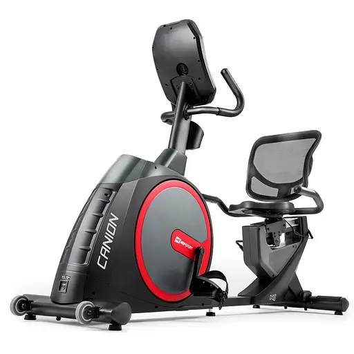 Горизонтальный велотренажер Hop-Sport HS-300L Canion с телеметрическим поясом + мат под тренажер