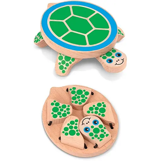 Игрушка для малышей Melissa & Doug Сыграй в прятки с черепашкой деревянная (MD4029) - фото 3