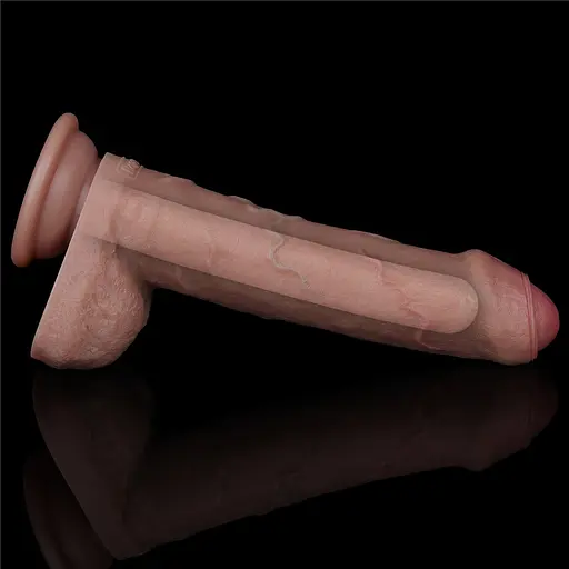 Фаллоимитатор Lovetoy Dual-Layered Silicone Nature 20.5 см коричневый - фото 14