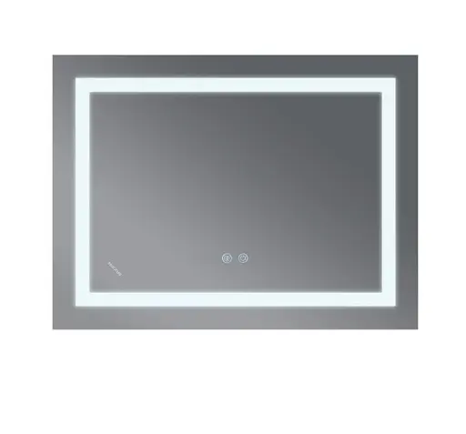 Дзеркало Mixxus WARM MR12-70x50-REVERSE з LED Touch, Anti-fog, димером, регулюванням яскравості (MI6670) - фото 2