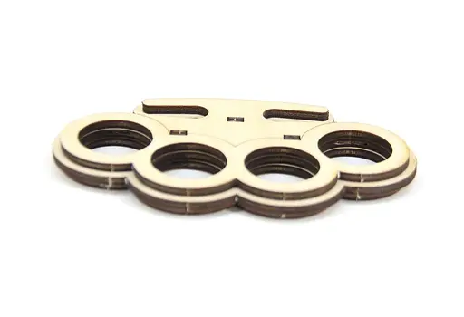 Дерев'яний конструктор "Кастет" 6 деталей - фото 2