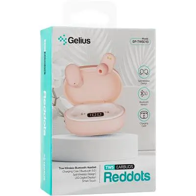 Навушники Gelius Pro Reddots TWS Earbuds GP-TWS010 Pink - фото 2