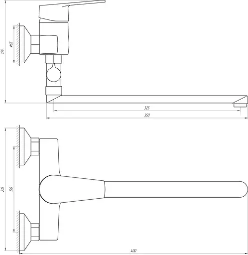 Змішувач для ванни Domino Blitz DBC-108 Хром - фото 3
