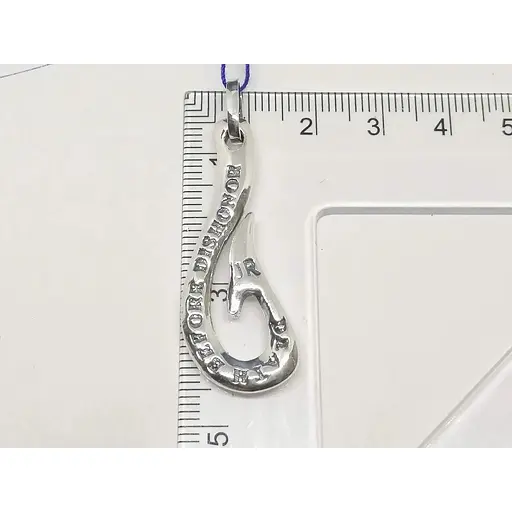 Серебряная подвеска Стерлинг 9 Крючок. 38260 - фото 3