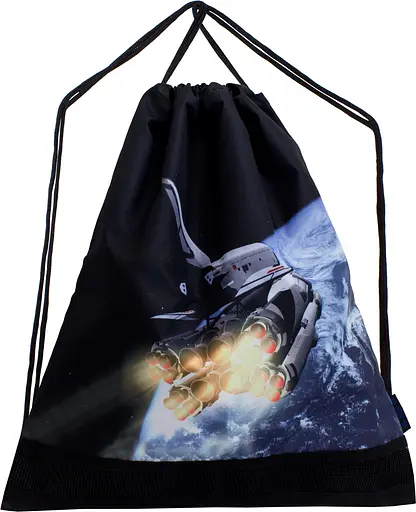 Мешок для обуви Delune Космос для мальчика Черный (S-156)