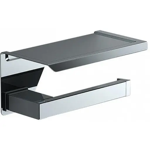 Держатель туалетной бумаги с полкой Sonia S-Cube 173938 Хром - фото 1