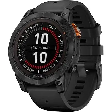 Смарт-часы Garmin Fenix 7 Pro Solar Slate Gray w. Black Band (010-02777-00/01) - фото 2