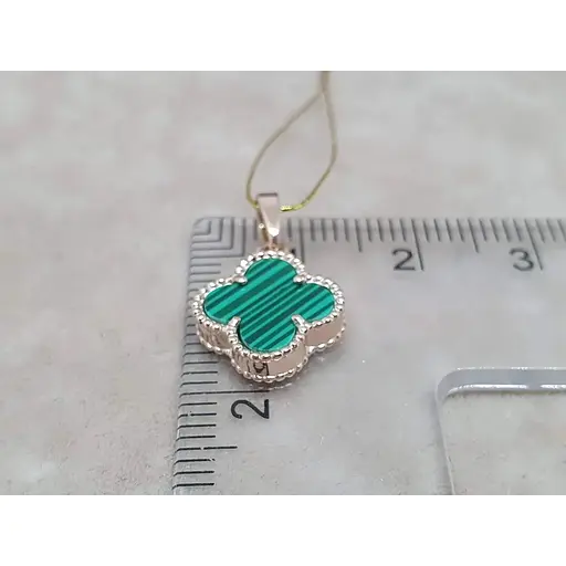 Золота підвіска Платон Конюшина з малахітом. 1П126/68Б - фото 3