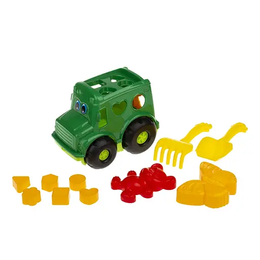 Сортер-автобус "Бусик" №2 Colorplast 0251 Зелений