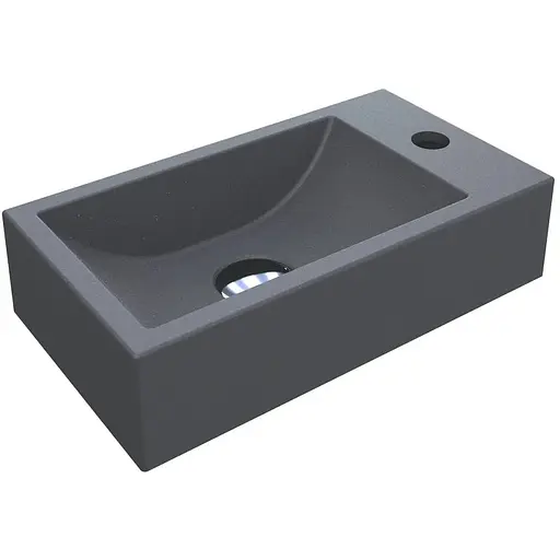 Умивальник Miraggio Faro L mirastone gray 0000403, Сірий - фото 1
