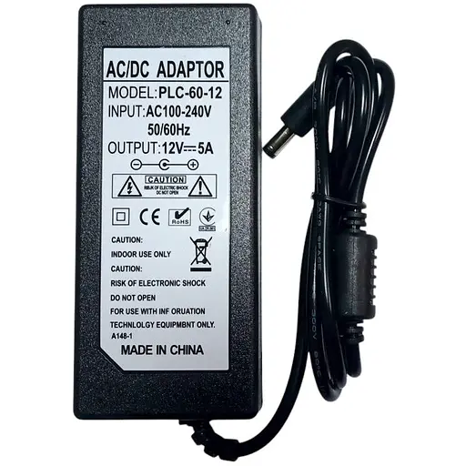 Блок питания для камер видеонаблюдения OEM 12 вольт 5 Ампер 60W PLC-60-12 - фото 3