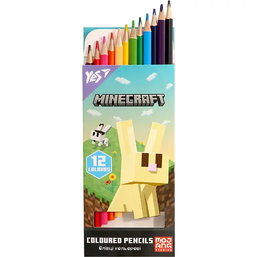 Карандаши цветные Yes Minecraft Spring 12 цветов (290772) - фото 3