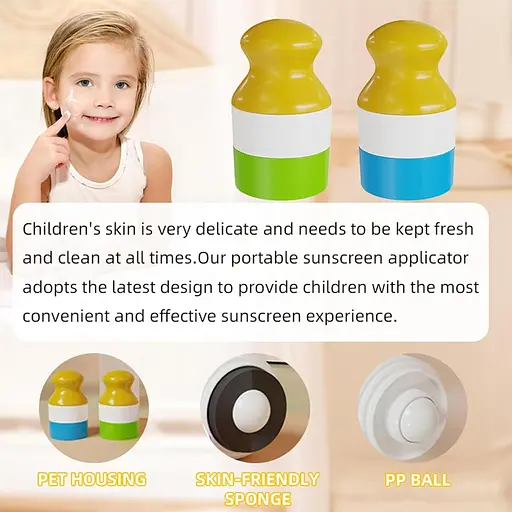 Аппликатор для солнцезащитного крема, многоразовый аппликатор для солнцезащитного крема, аппликатор для солнцезащитного крема для детей - фото 4
