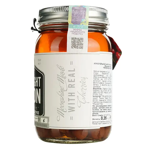 Віскі Midnight Moon Moonshine Cherry 40% 0.35 л - фото 2