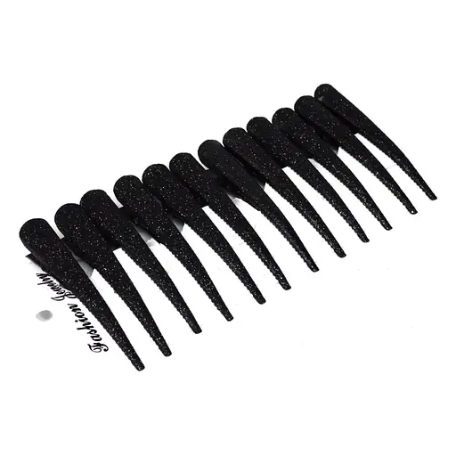 Зажим детский для волос "чёрная классика" La-beauty 1100-230, 12 штук - фото 1