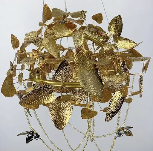 Люстра в стиле Серпента с нежными бабочками Ст. Y 05 GD | Line F - фото 6