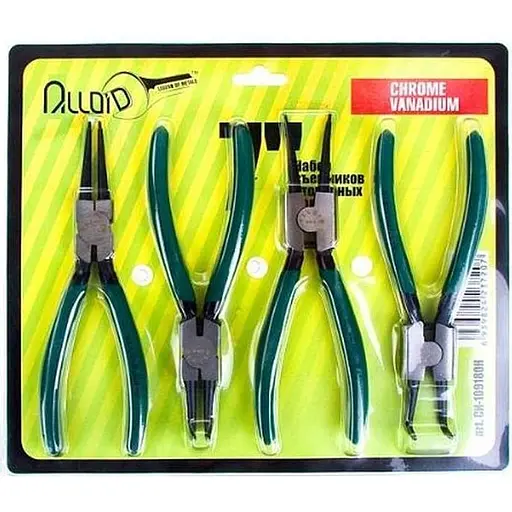 Набор съемников стопорных колец Alloid 4 шт. (СИ-109180Н) - фото 1