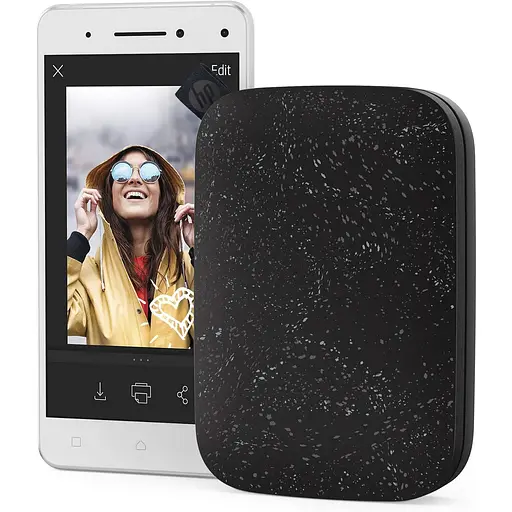 Портативний фотопринтер HP Sprocket 2x3 Black (HPISPB) [141280] - фото 2