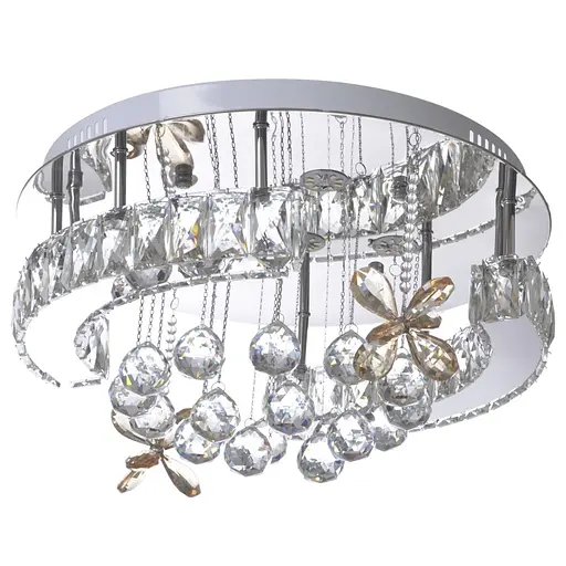 Люстра потолочная Brille с пультом LED 48W WW+NW+CW CH (BR-989C/1) - фото 4