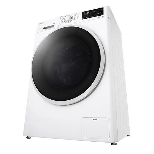 Стиральная машина LG фронтальная 85 кг 1200 A+++ 48 см дисплей пара инвертор белый - фото 6