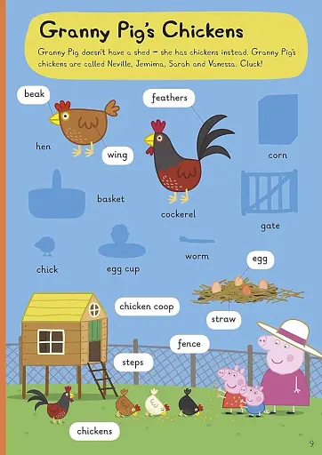 Peppa Pig. 1000 First Words. Sticker Book - фото 3