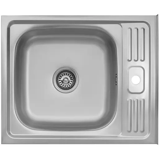 Кухонная мойка Kroner KRP Satin - 6050 (0.6 мм) (CV031911) - фото 1