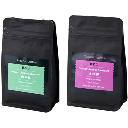 Набор кофе Арабика Brayval 2х0.2 кг - фото 1