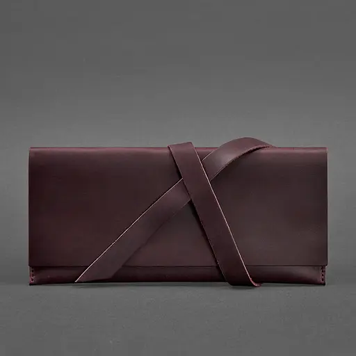 Кожаный тревел-кейс Voyager 1.0 Krast бордовый - фото 5