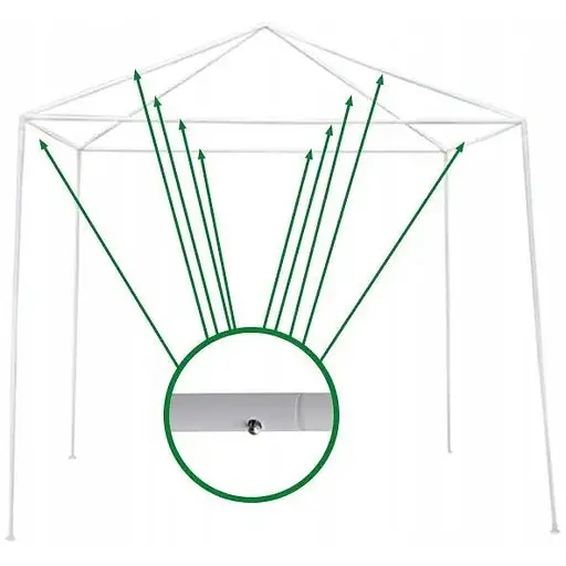 Павільйон садовий Altana 3 x 3 м - фото 3