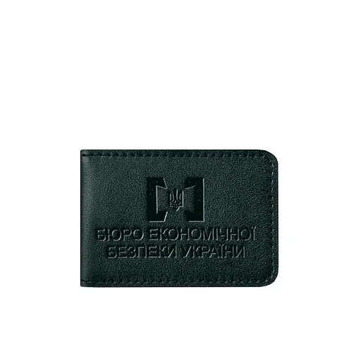 Кожаная обложка для удостоверения БЕБ (Бюро экономической безопасности Украины) Зеленая - фото 8